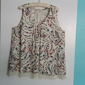 Lightweight dressy floral tank